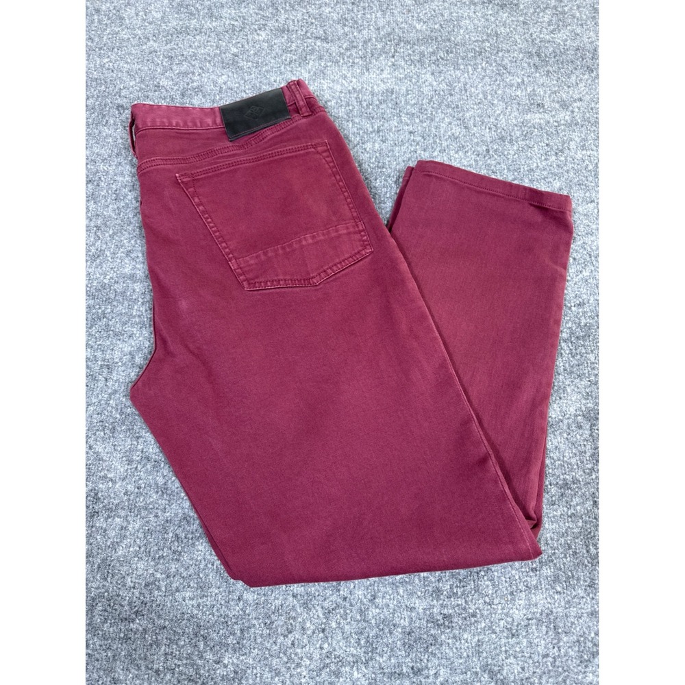 Roark Standard Slim Fit HWY 133 Denim Pants Burgundy Red 38x32 RD199